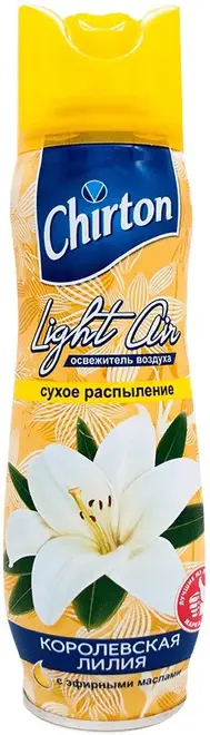 Чиртон Light Air Королевская Лилия освежитель воздуха с эфирными маслами аэрозоль (300 мл)