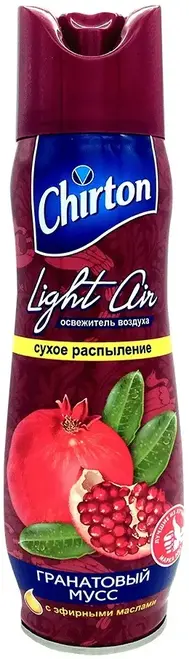 Чиртон Light Air Гранатовый Мусс освежитель воздуха с эфирными маслами аэрозоль (300 мл)