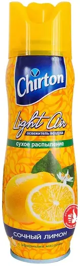 Чиртон Light Air Сочный Лимон освежитель воздуха с эфирными маслами аэрозоль (300 мл)