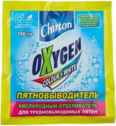 Чиртон Oxygen Color+White кислородный отбеливатель-пятновыводитель (150 г)