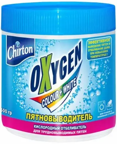 Чиртон Oxygen Color+White кислородный отбеливатель-пятновыводитель (500 г)