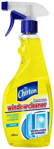 Чиртон Wndow Cleaner Лимон чистящее средство для окон, стекол и зеркал (500 мл)