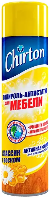 Чиртон Классик с Воском полироль-антистатик для мебели (300 мл)