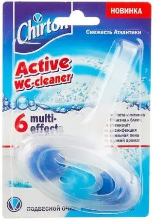 Чиртон Active WC-Cleaner Свежесть Атлантики подвесной очиститель для унитаза (шарики 45 г)