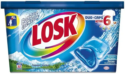 Losk Duo-Caps Горное Озеро капсулы для стирки (12 капсул)