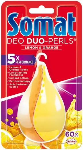 Сомат Deo Duo-Perls Lemon & Orange освежитель для посудомоечных машин (17 г)