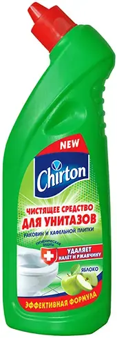 Чиртон Яблоко чистящее средство для унитазов, раковин и кафельной плитки (750 мл)
