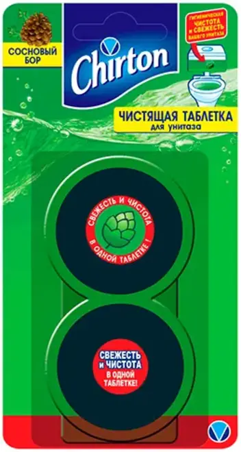Чиртон Сосновый Бор чистящая таблетка для унитаза (100 г)
