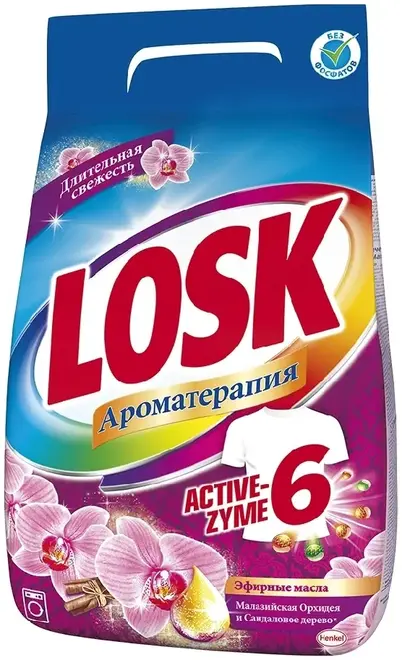 Losk Ароматерапия Малазийская Орхидея и Сандаловое Дерево стиральный порошок (2.7 кг)