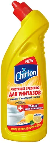 Чиртон Лимон чистящее средство для унитазов, раковин и кафельной плитки (750 мл)