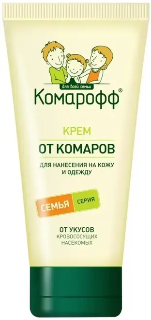 Комарофф Семья крем от комаров для нанесения на кожу и одежду (100 мл)
