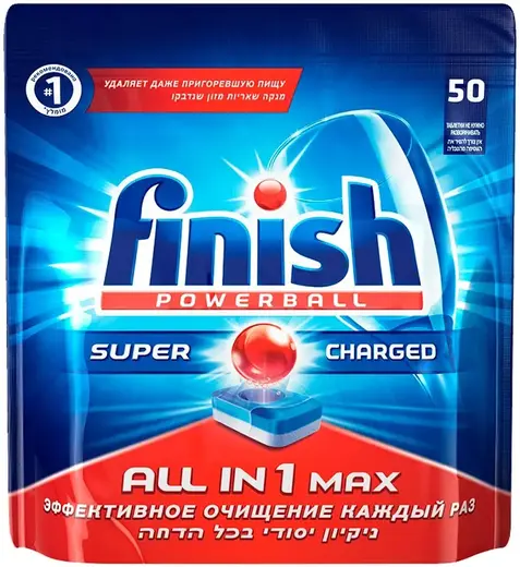 Finish Powerball All in 1 Max таблетки для посудомоечных машин (50 таблеток)