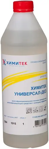 Химитек Универсал-Дез пенное дезинфицирующее средство с моющим действием (1 л)