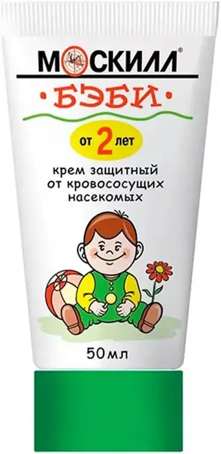 Москилл Бэби крем защитный от кровососущих насекомых (50 мл)
