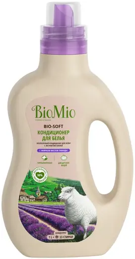 Biomio Bio-Soft с Эфирным Маслом Лаванды экологичный кондиционер для белья концентрат (1 л)