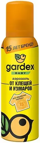 Gardex Baby защита от клещей и комаров для обработки одежды аэрозоль (100 мл)