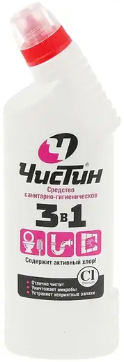 Чистин санитарно-гигиеническое средство 3 в 1 с активным хлором (750 г)