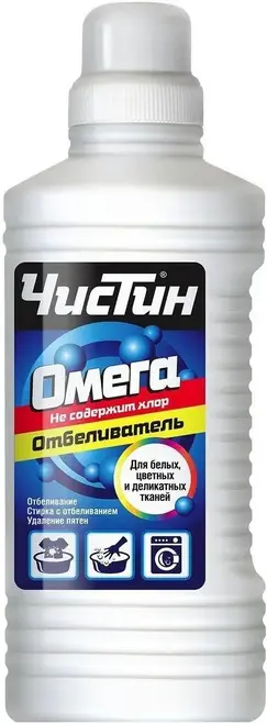 Чистин Омега жидкий отбеливатель без хлора (950 г)