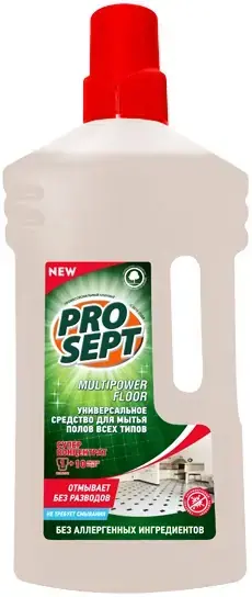 Просепт Professional Multipower Floor чистящее средство-концентрат для мытья полов всех типов (1 л)