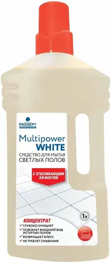 Просепт Professional Multipower White концентрат для мытья светлых полов (1 л)