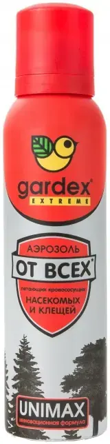 Gardex Extreme аэрозоль от всех летающих кровососущих насекомых и клещей (150 мл)