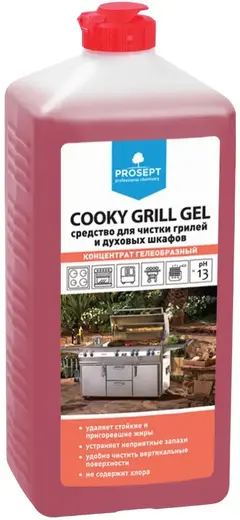 Просепт Professional Cooky Grill Gel концентрат гелеобразный для чистки гриля и духовых шкафов (1 л)