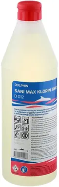 Dolphin Sani Max Klorin 2000 D 012 средство для комплексной уборки сантехнических помещений (1 л)