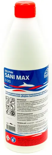 Dolphin Sani Max D 010 средство для комплексной уборки сантехнических помещений (1 л)