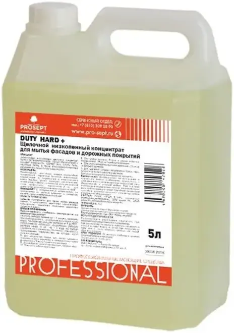 Просепт Professional Duty Hard+ средство для мытья фасадов и дорожных покрытий (5 л)