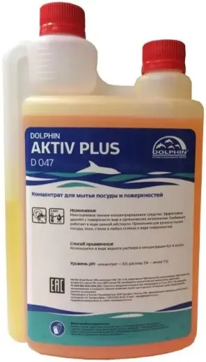 Dolphin Aktiv Plus D 047 средство для ручного мытья посуды концентрат (5 л)