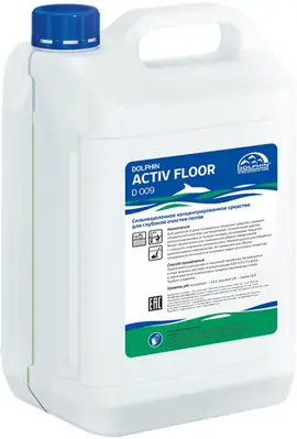 Dolphin Activ Floor D 009 средство для очистки полов и удаления полимерных покрытий (5 л)