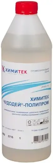 Химитек Чудодей-Полипром щелочное средство для удаления комбинированных загрязнений (1 л)