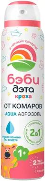 Дэта Бэби Кроха Aqua аэрозоль от комаров 2 в 1 (100 мл)