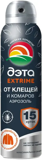 Дэта Extrime аэрозоль от клещей и комаров для одежды и снаряжения (150 мл)