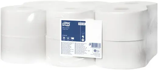 Tork Universal T2 Mini Jumbo бумага туалетная в мини-рулонах (12 рулонов в упаковке)