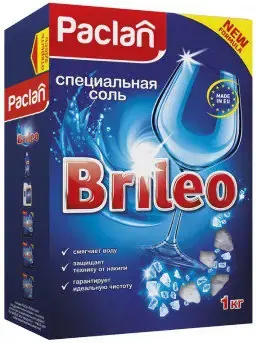 Paclan Brileo специальная соль для посудомоечных машин (1 кг)