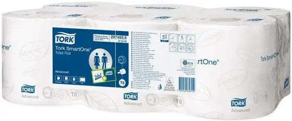 Tork Smart One Advanced T8 бумага туалетная (8 рулонов в упаковке)
