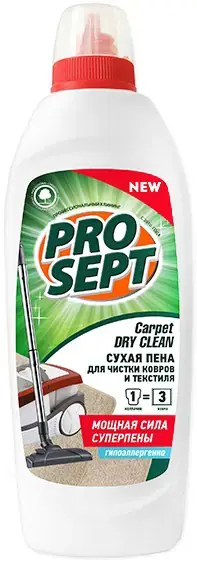Просепт Carpet Dry Clean сухая пена для чистки ковров и текстиля (500 мл)