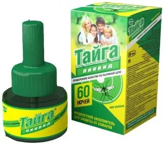 Тайга Ликвид 60 Ночей жидкостной наполнитель для защиты от комаров (50 г)