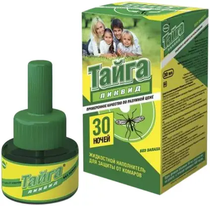 Тайга Ликвид 30 Ночей жидкостной наполнитель для защиты от комаров (50 г)