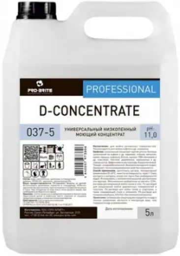 Pro-Brite D-Concentrate универсальный низкопенный моющий концентрат (5 л)