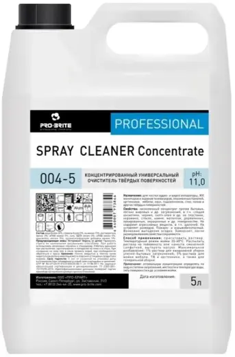 Pro-Brite Spray Cleaner Сoncentrate концентрированный очиститель твердых поверхностей (5 л)