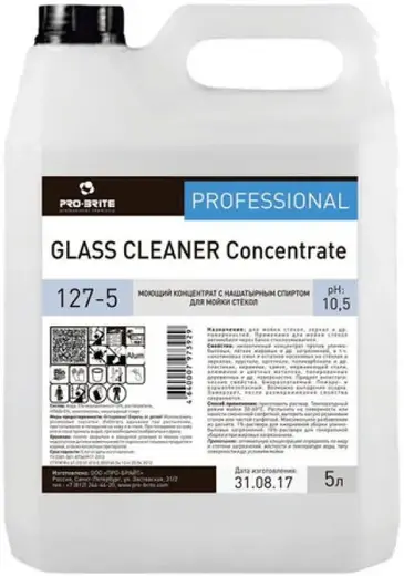 Pro-Brite Glass Cleaner Concentrate моющий концентрат для стекол (5 л)