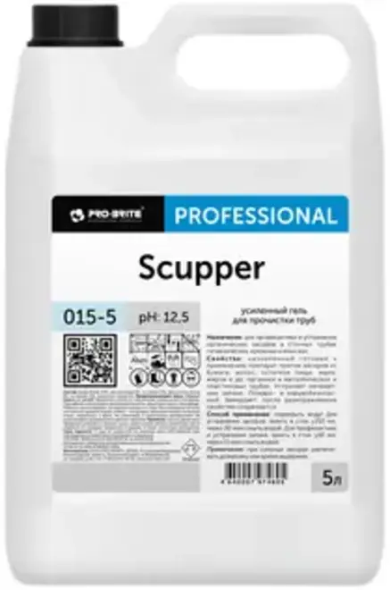 Pro-Brite Scupper усиленный гель для прочистки труб (5 л)