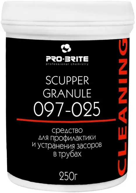 Pro-Brite Scupper Granule средство для устранения пробочных засоров в трубах (250 мл)