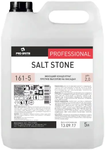 Pro-Brite Salt Stone моющий концентрат против высолов на фасадах (5 л)
