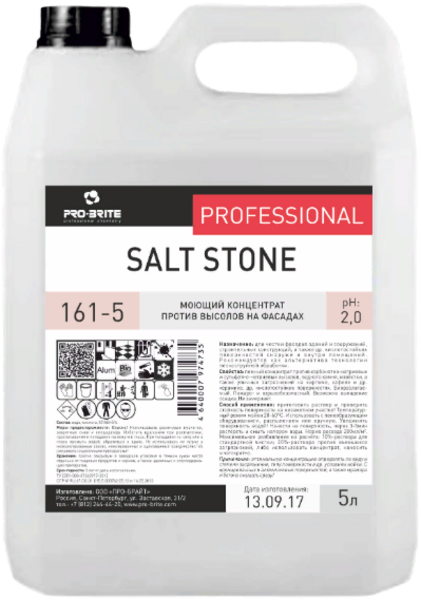 Pro-Brite Salt Stone моющий концентрат против высолов на фасадах (5 л)