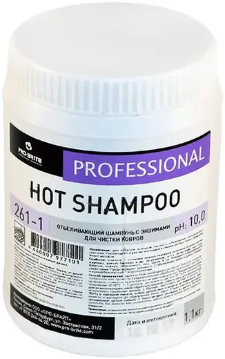 Pro-Brite Hot Shampoo шампунь отбеливающий с энзимами для чистки ковров (1 кг)
