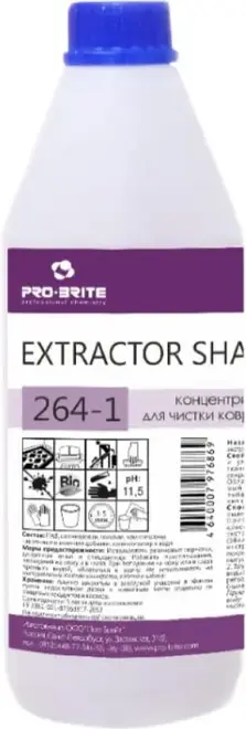 Pro-Brite Extractor Shampoo Plus усиленное средство для экстракторной чистки ковров (1 л)