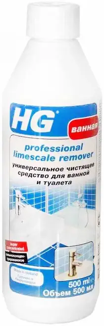 HG Professional Limescale Remover средство чистящее универсальное для ванной и туалета (500 мл)